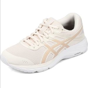 NWOT ASICS Nude White Running Shoes Women Size 9